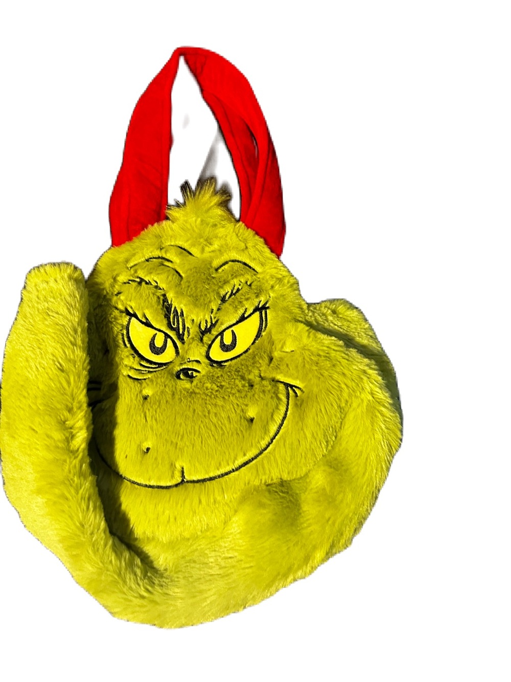 Grinch Purse/ bag. NWOT. The Grinch big face plush tote bag